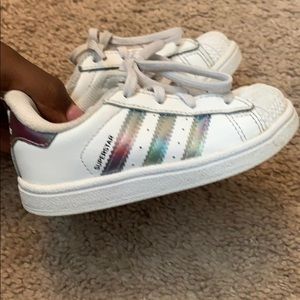 Toddler White Adidas